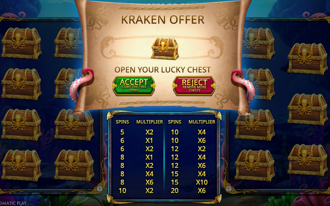 Free spins round playing on 40 paylines