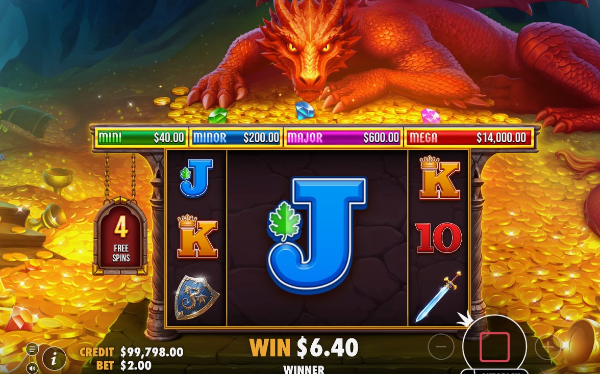 Free Spins screen with the elevated paytable