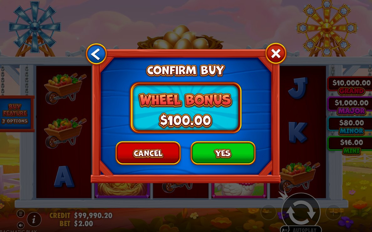 Free Spins screen with straw, wood and brick marks